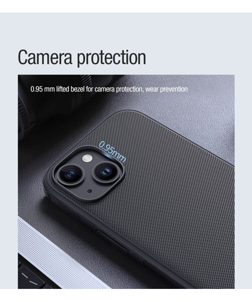 Nillkin Super Frosted PRO Magnetic Zadní Kryt pro Apple iPhone 15 Black