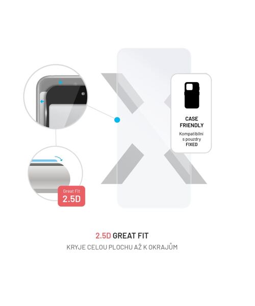 Ochranné tvrzené sklo FIXED pro Samsung Galaxy S23 FE, čiré
