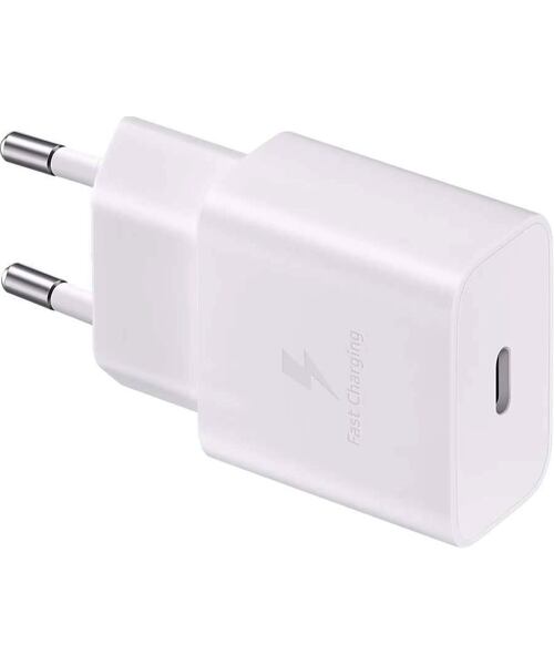 EP-T2510XWE Samsung USB-C 25W Cestovní nabíječka + USB-C Datový Kabel White