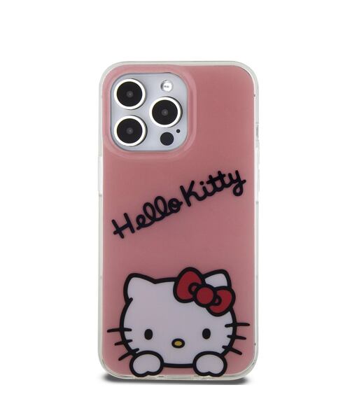 Hello Kitty IML Daydreaming Logo Zadní Kryt pro iPhone 13 Pro Pink