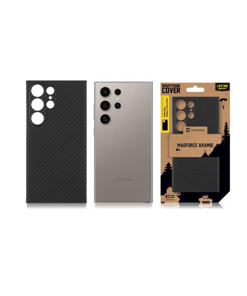 Tactical MagForce Aramid Kryt pro Samsung Galaxy S24 Ultra Black