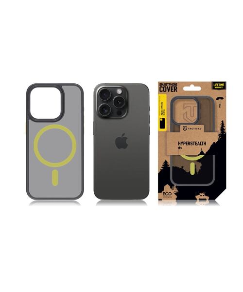 Tactical MagForce Hyperstealth 2.0 Kryt pro Apple iPhone 15 Pro Black/Yellow