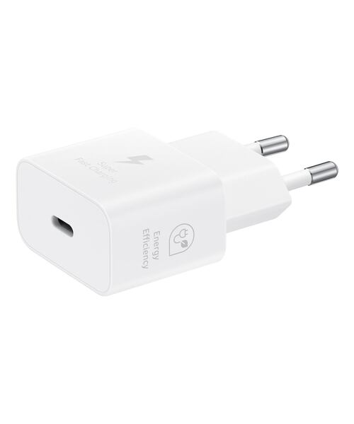 EP-T2510EWE + EP-DN980BWE Samsung USB-C 25W Cestovní nabíječka + USB-C Datový Kabel White (OOB Bulk)
