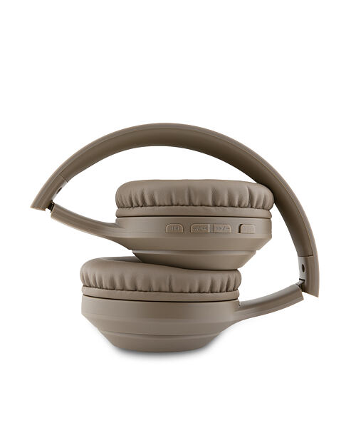 Guess Classic Silver Logo Bezdrátová Sluchátka Brown