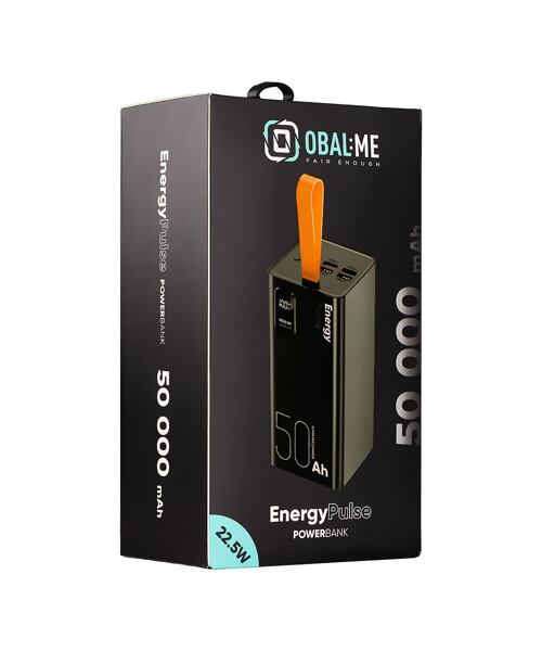 OBAL:ME EnergyPulse Powerbanka 50000mAh 22.5W Black