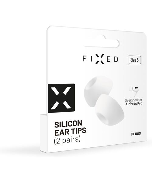 Silikonové špunty FIXED Plugs pro Apple Airpods Pro/Pro 2, 2 sady, velikost S