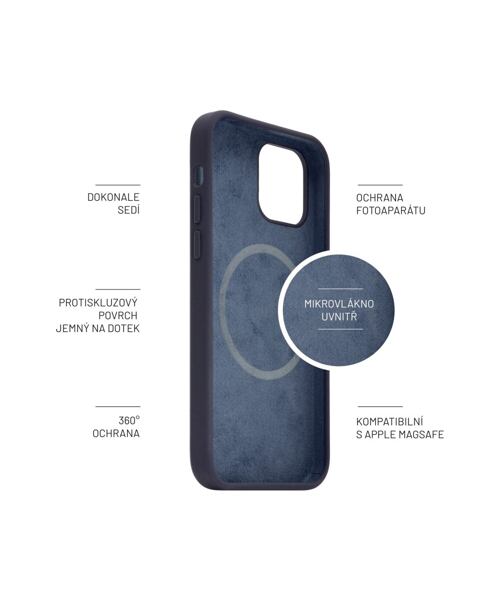 Zadní kryt FIXED MagFlow s podporou MagSafe pro Apple iPhone 14 Pro Max, modrý