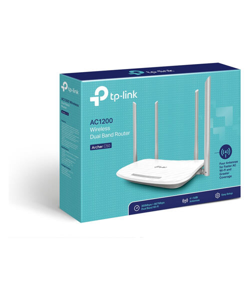 TP-Link Archer C50 V4 AC1200 WiFi DualBand Router