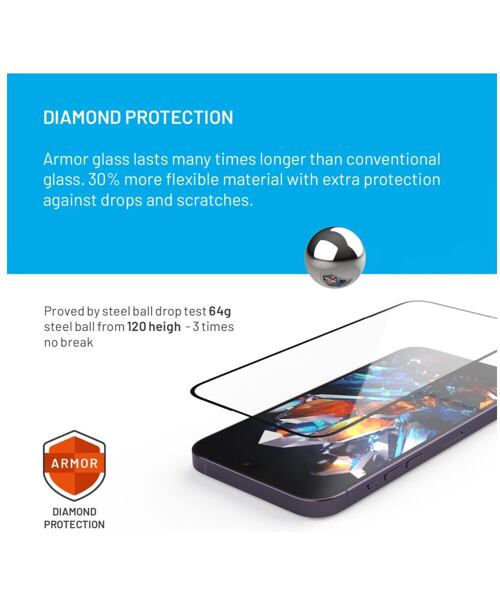 Prémiové ochranné tvrzené sklo FIXED Armor s aplikátorem pro Samsung Galaxy A54 5G, černé