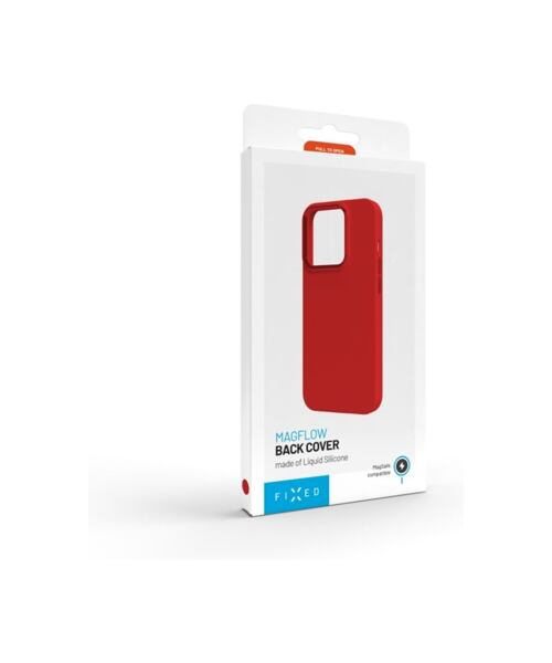 Zadní kryt FIXED MagFlow s podporou MagSafe pro Apple iPhone 15 Pro Max, červený