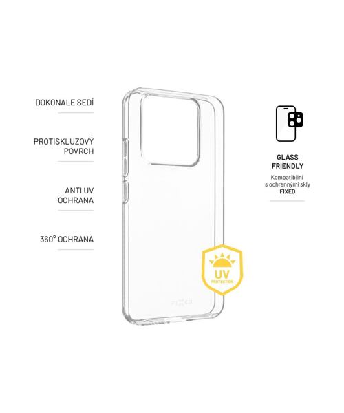 TPU gelový kryt FIXED Story AntiUV pro Xiaomi 14, čirý