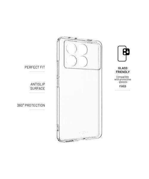 TPU gelový kryt FIXED Story pro POCO X6 Pro 5G, čirý