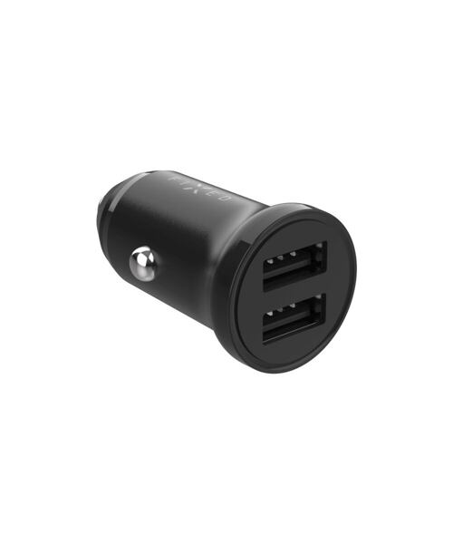 Set autonabíječky FIXED s 2xUSB výstupem a USB/Lightning kabelu, 1 metr, MFi certifikace, 15W Smart