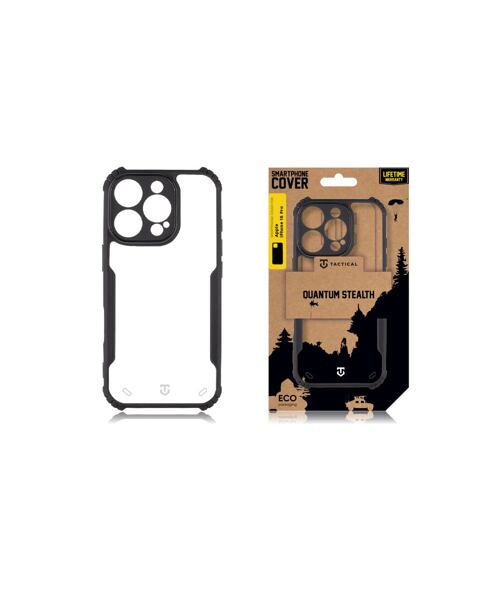 Tactical Quantum Stealth Kryt pro Apple iPhone 16 Pro Clear/Black