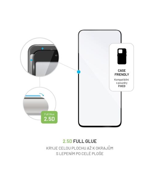 Ochranné tvrzené sklo FIXED Full-Cover pro Realme 12x/12 5G/13 5G, černé