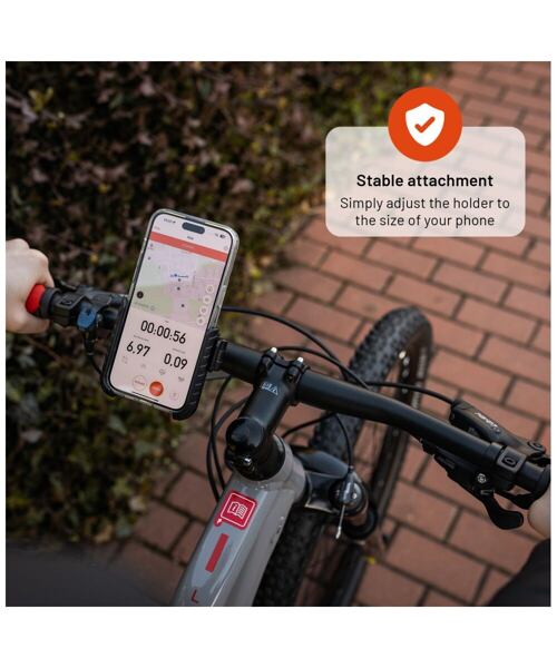 Univerzální držák mobilního telefonu na kolo FIXED Bikee Plus, černý