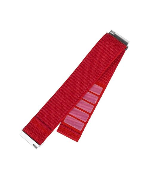 Nylonový řemínek FIXED Nylon Sporty Strap s Quick Release 20mm pro smartwatch, červený