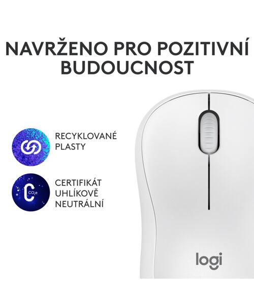 PROMO myš Logitech Wireless M240 OFF WHITE