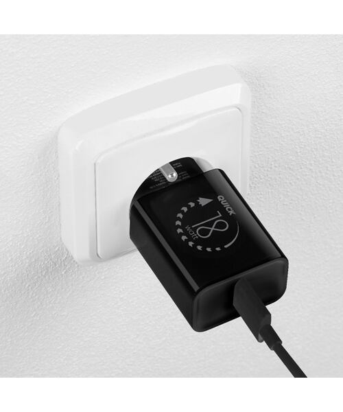 OBAL:ME Cestovní Nabíječka USB-A 18W Black