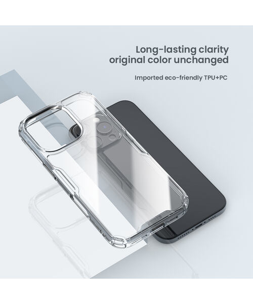 Nillkin Nature TPU PRO Kryt pro Apple iPhone 16 Pro Transparent