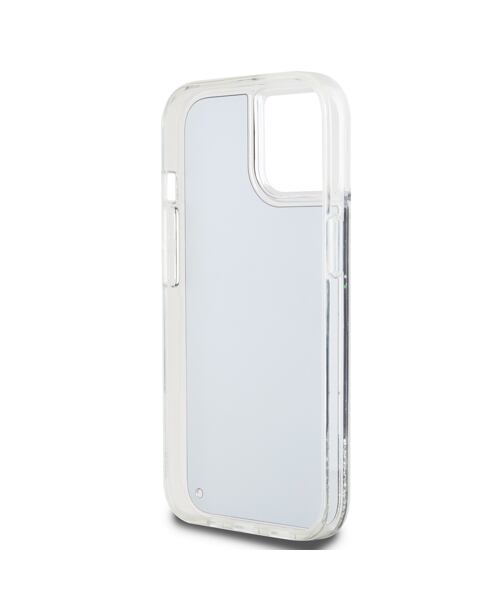 DKNY Liquid Glitter Arch Logo Zadní Kryt pro iPhone 14 Black