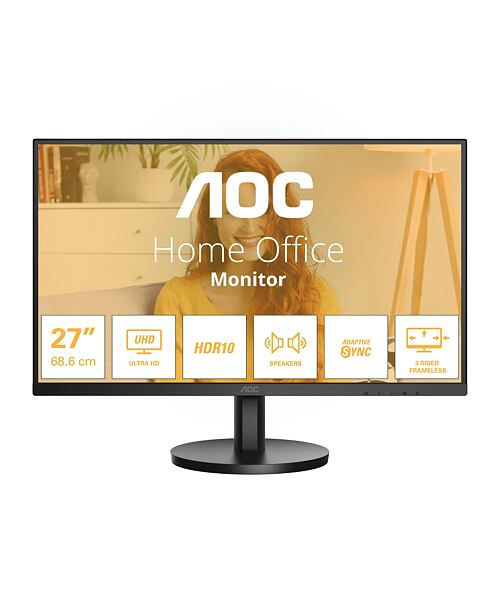 AOC/U27B3A/27''/IPS/4K UHD/60Hz/4ms/Black/3R