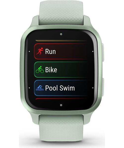 Garmin Venu Sq 2 Metallic Mint / Cool Mint Silicone Band