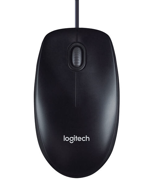 Logitech M90/Kancelářská/Optická/1 000 DPI/Drátová USB/Černá