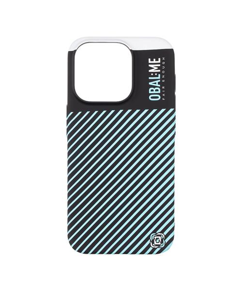 OBAL:ME Flossy Stripes Kryt pro Apple iPhone 15 Pro Black/Sky Blue