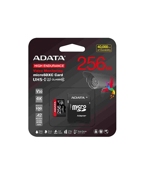 Adata High Endurance/Micro SD/256GB/UHS-I U3 / Class 10/+ Adaptér