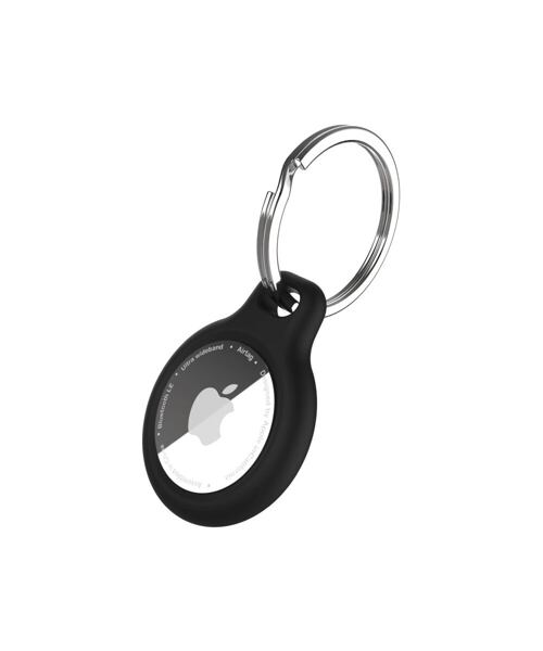 Silikonové pouzdro FIXED silky pro Apple AirTag 4ks, 2x černé + 2x bílé