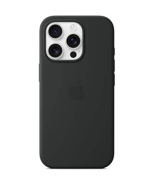 APPLE iPhone 16 Pro Max Silicone Case with MS - Black