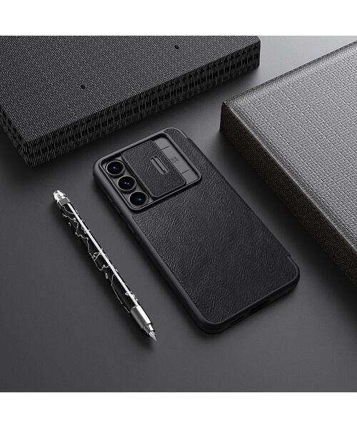 Nillkin Qin Book PRO Pouzdro pro Samsung Galaxy S24 FE Black