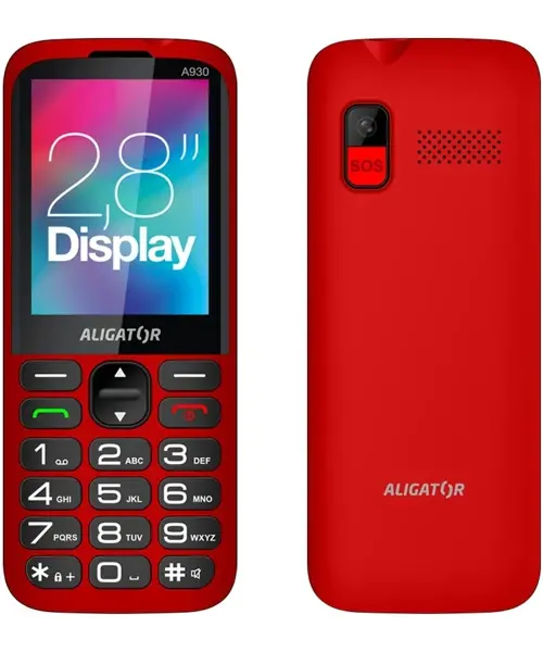 Aligator A930 GPS 4G Senior Red
