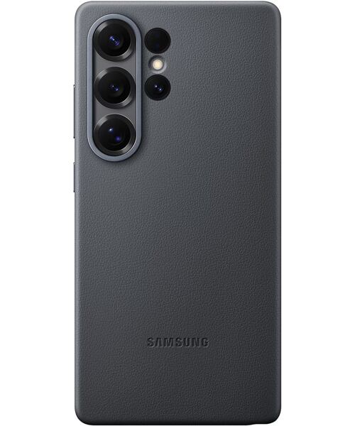 Samsung Ochranný kryt z veganské kůže pro Galaxy S25 Ultra Black