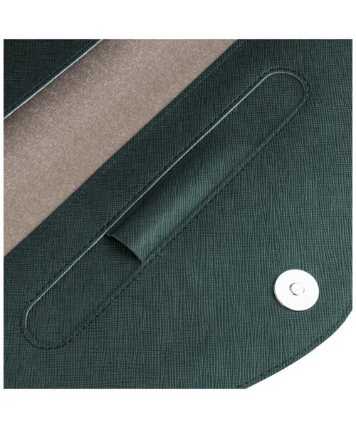 Pouzdro FIXED Siena pro notebooky o úhlopříčce do 15,3", tmavě zelené