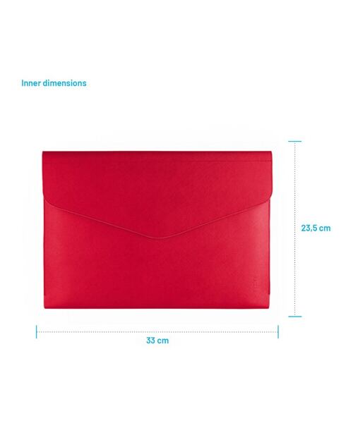 Pouzdro FIXED Siena pro notebooky a tablety o úhlopříčce do 13", červené