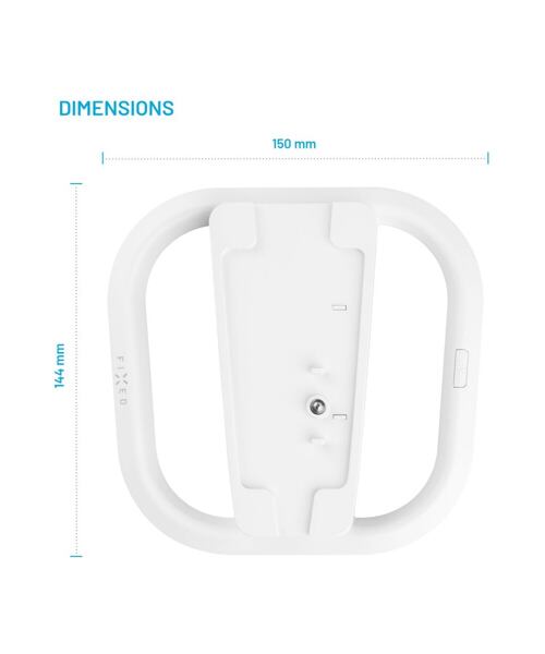 Stojánek FIXED pro PlayStation 5, 5 (Slim) a 5 Pro s RGB LED podsvícením, bílý