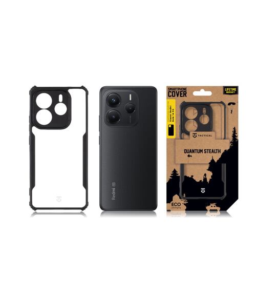 Tactical Quantum Stealth Kryt pro Xiaomi Redmi Note 14 5G Clear/Black