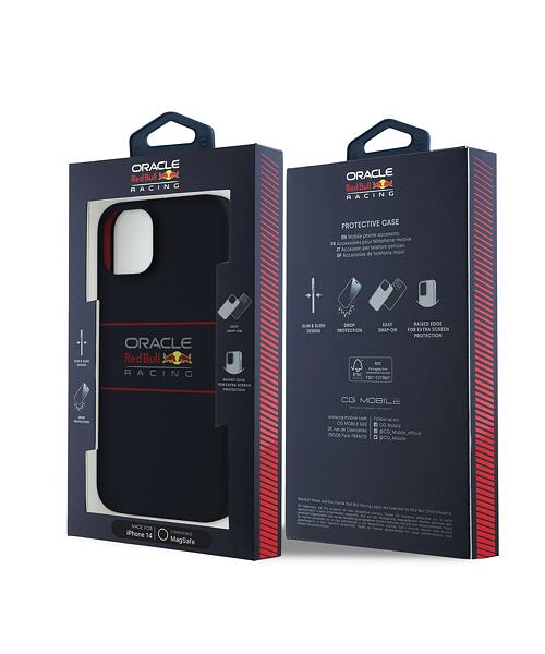 Red Bull Silicone Horizontal Logo MagSafe Zadní Kryt pro iPhone 14 Navy