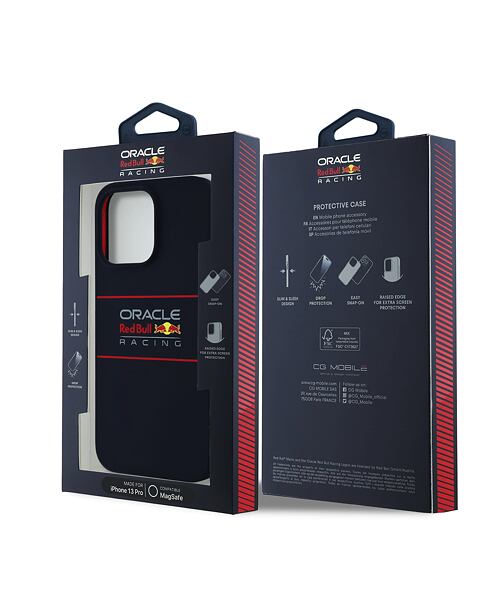Red Bull Silicone Horizontal Logo MagSafe Zadní Kryt pro iPhone 13 Pro Navy