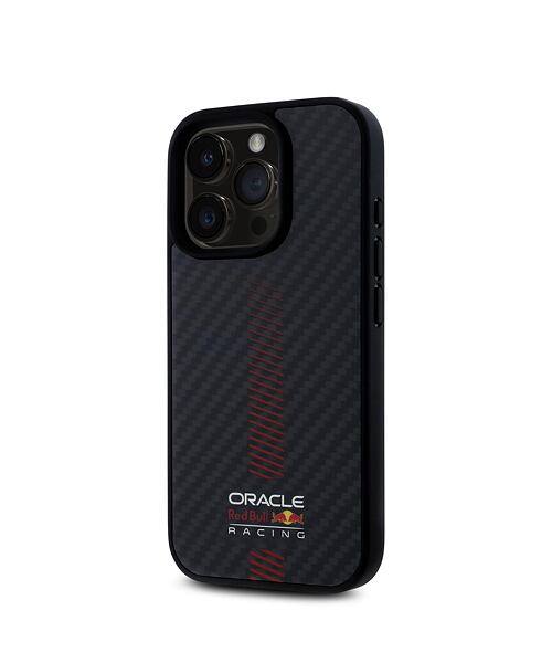 Red Bull Carbon Powerbar MagSafe Zadní Kryt pro iPhone 15 Pro Max Black