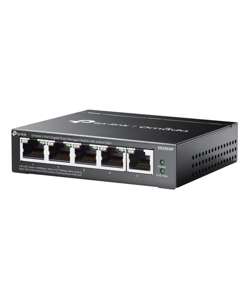 TP-Link ES205GP 5xGb (4POE+) 65W Easy managed Switch