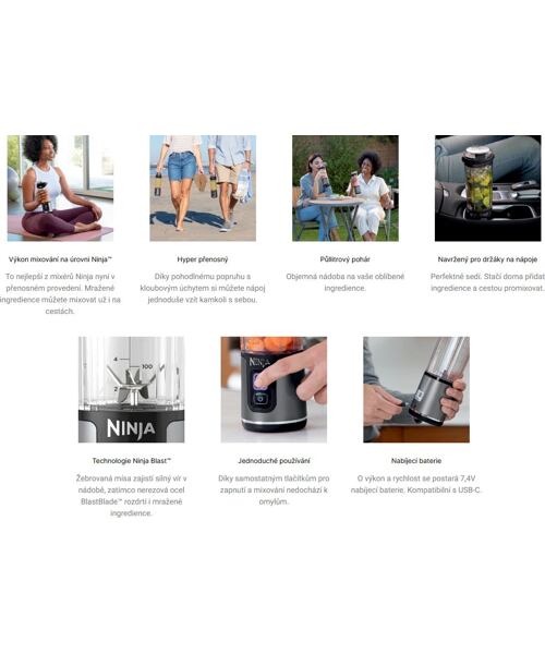 Ninja Blast Wireless Blender 0.53L Black