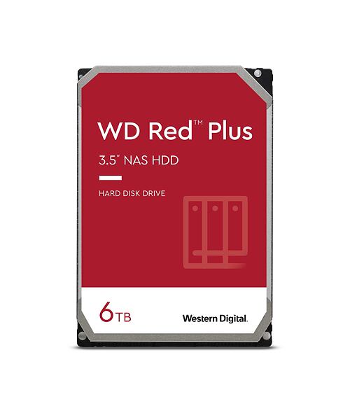 WESTERN DIGITAL WD Red Plus/6TB/HDD/3.5''/SATA/5400 RPM/Červená/3R