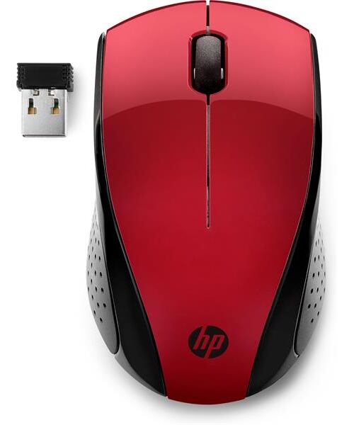HP myš - 220 Mouse, wireless, red