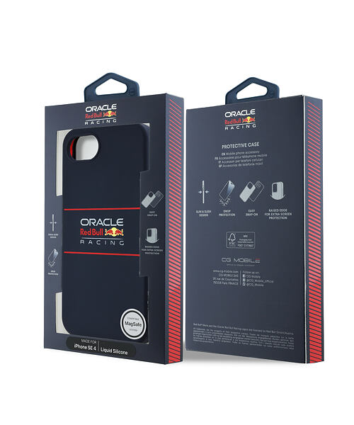 Red Bull Silicone Horizontal Logo MagSafe Zadní Kryt pro iPhone 16e Navy