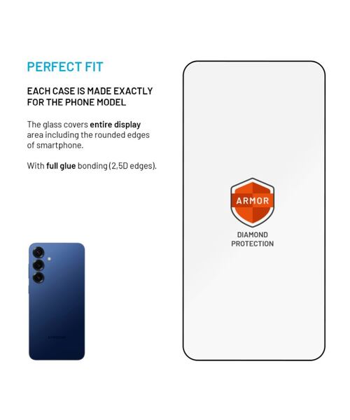 Ultra odolné tvrzené sklo FIXED Armor s Anti-dust aplikátorem a AR vrstvou pro Samsung Galaxy S24+/S