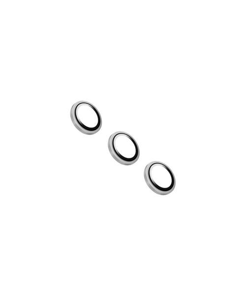 Ochranná skla čoček fotoaparátů FIXED Camera Glass pro Samsung Galaxy S25, stříbrná