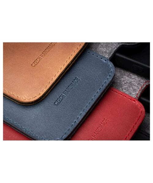 Kožené pouzdro typu kniha FIXED ProFit pro Samsung Galaxy S25, modré